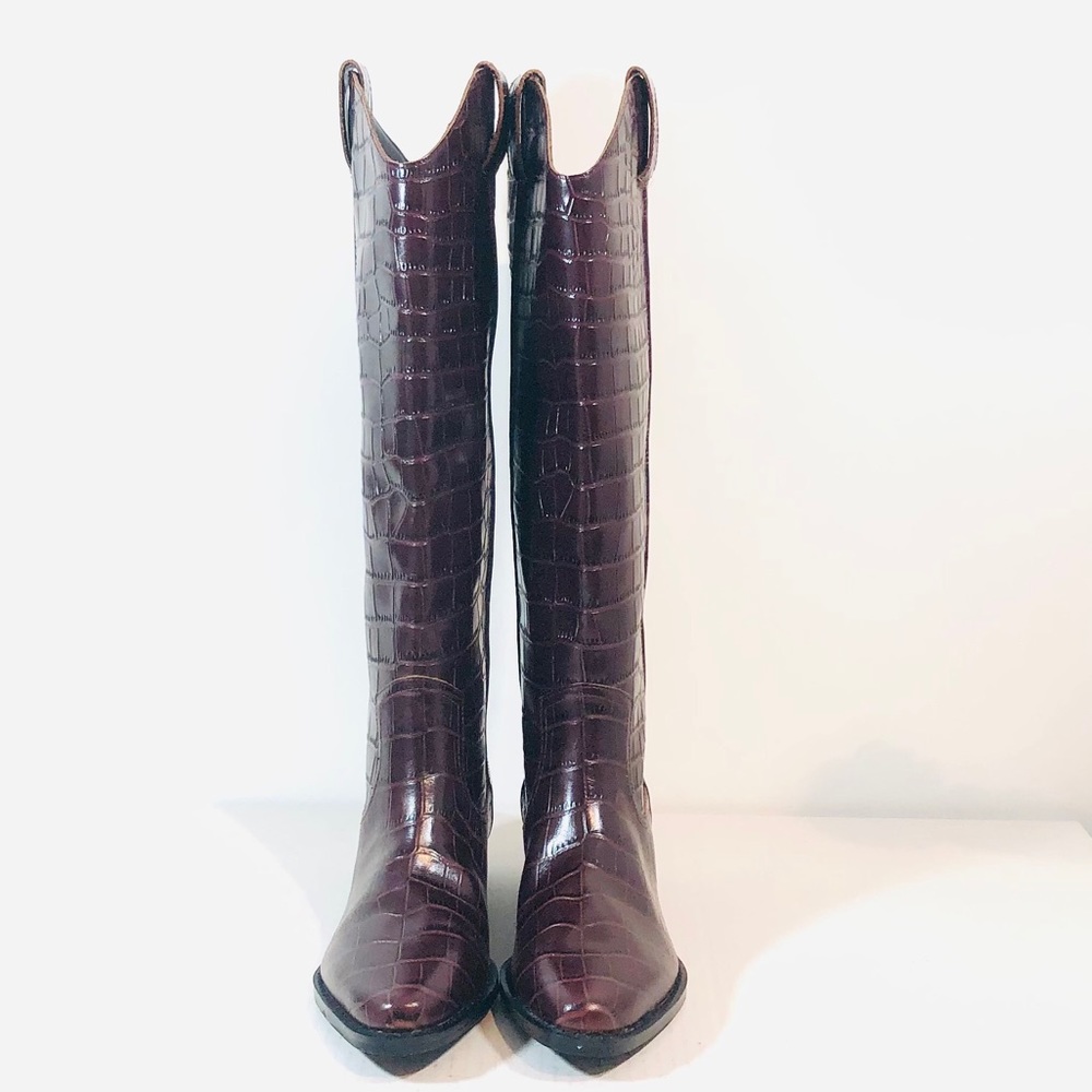🆕Marc Fisher LTD Haze Croc Embossed Leather Boot